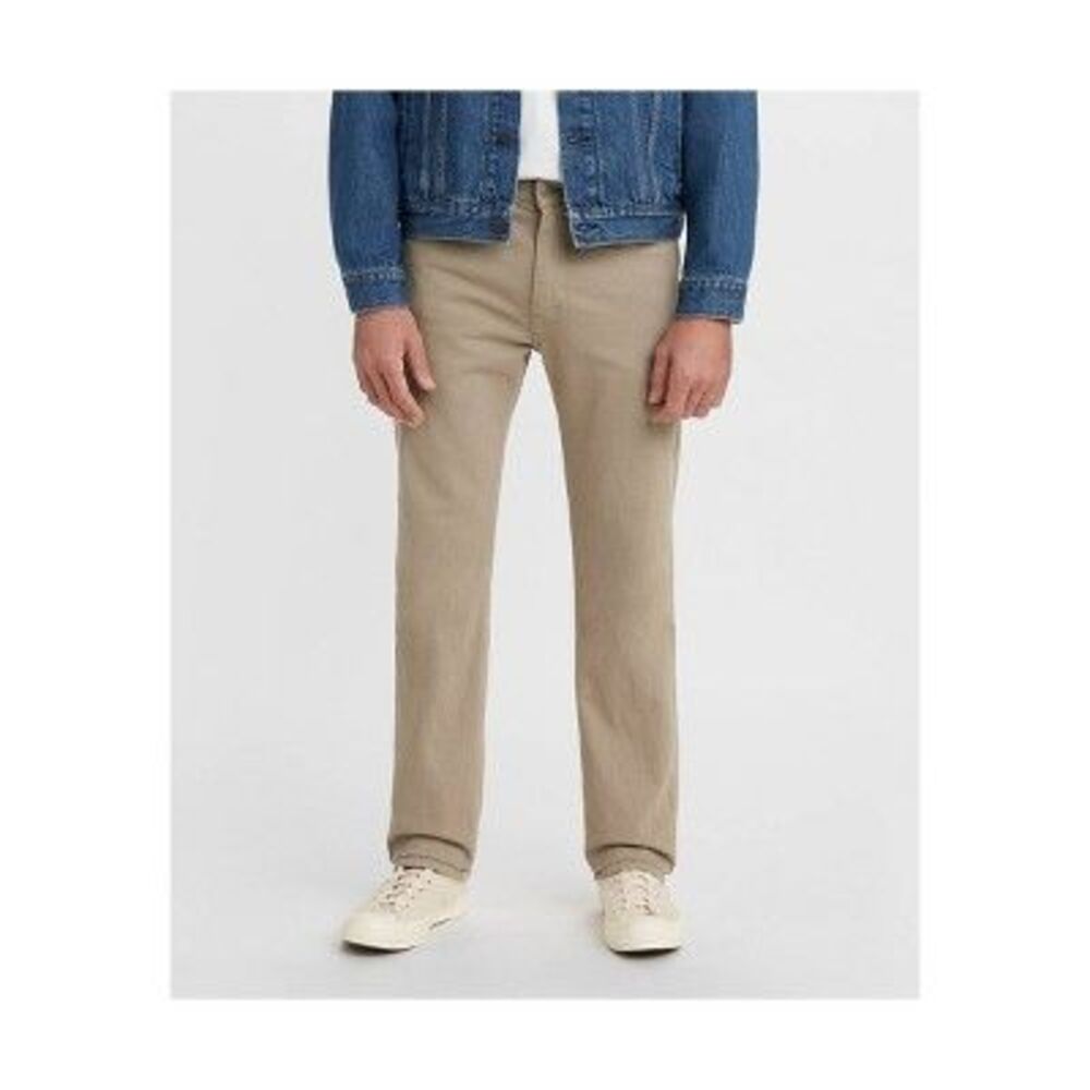 Open Box - Levi's -  Men's 505 Regular Fit Straight Jeans Tan
